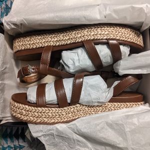 Naturalizer Lodge Brown Peridot Espadrille Sandal size 9 NIB